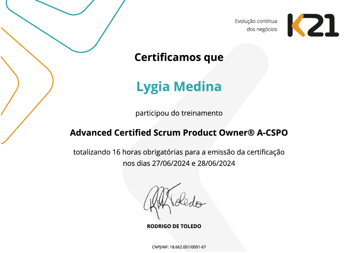 Certificado K21